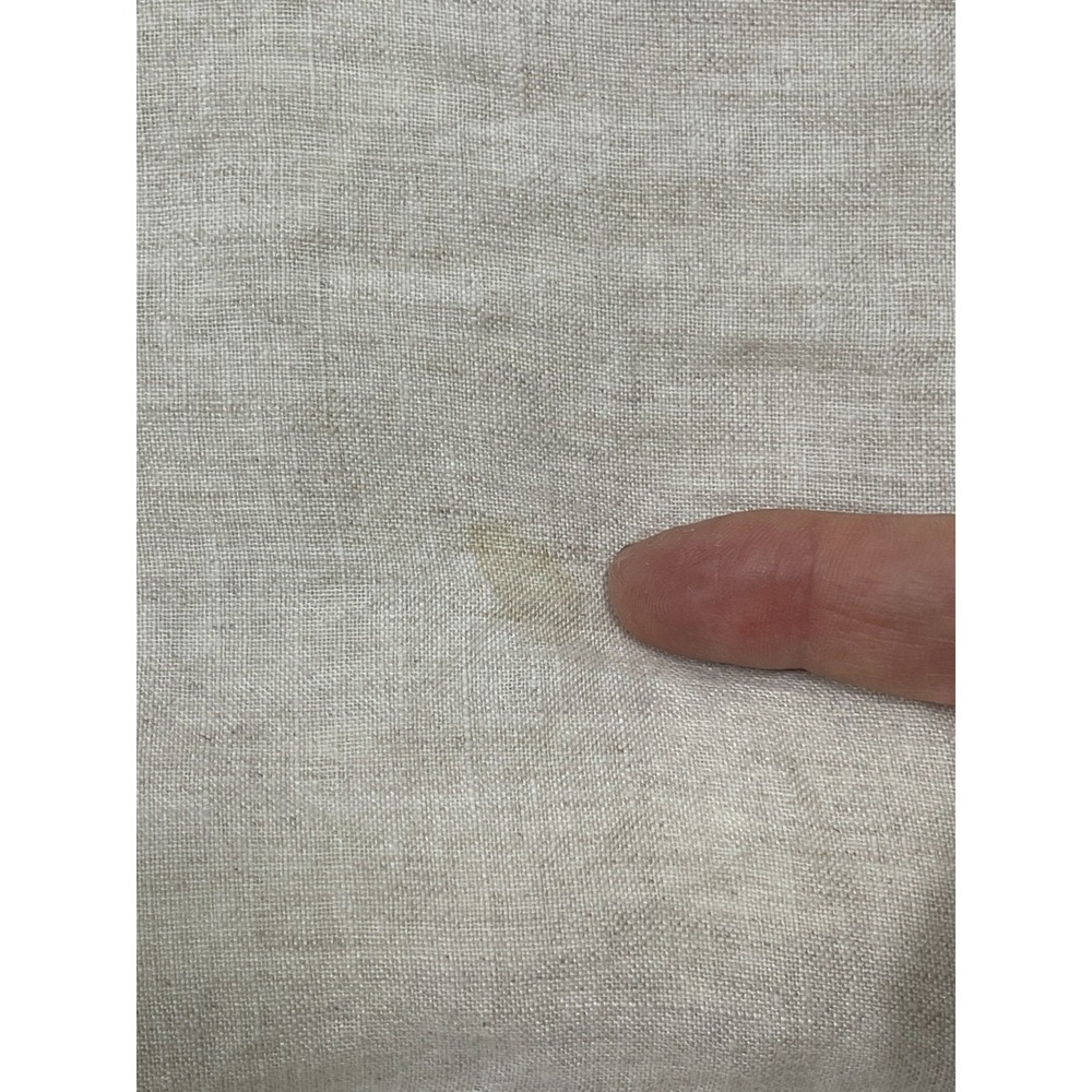 Bed Threads 100% Linen Flat Sheet Full / Queen Beige Quiet Luxury 90x102 in Read - Picture 4 of 7